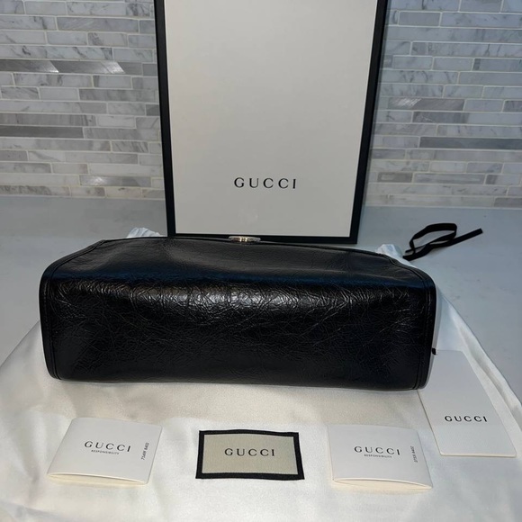 Gucci Morpheus Zip Pouch Leather Pouch - Picture 6 of 10